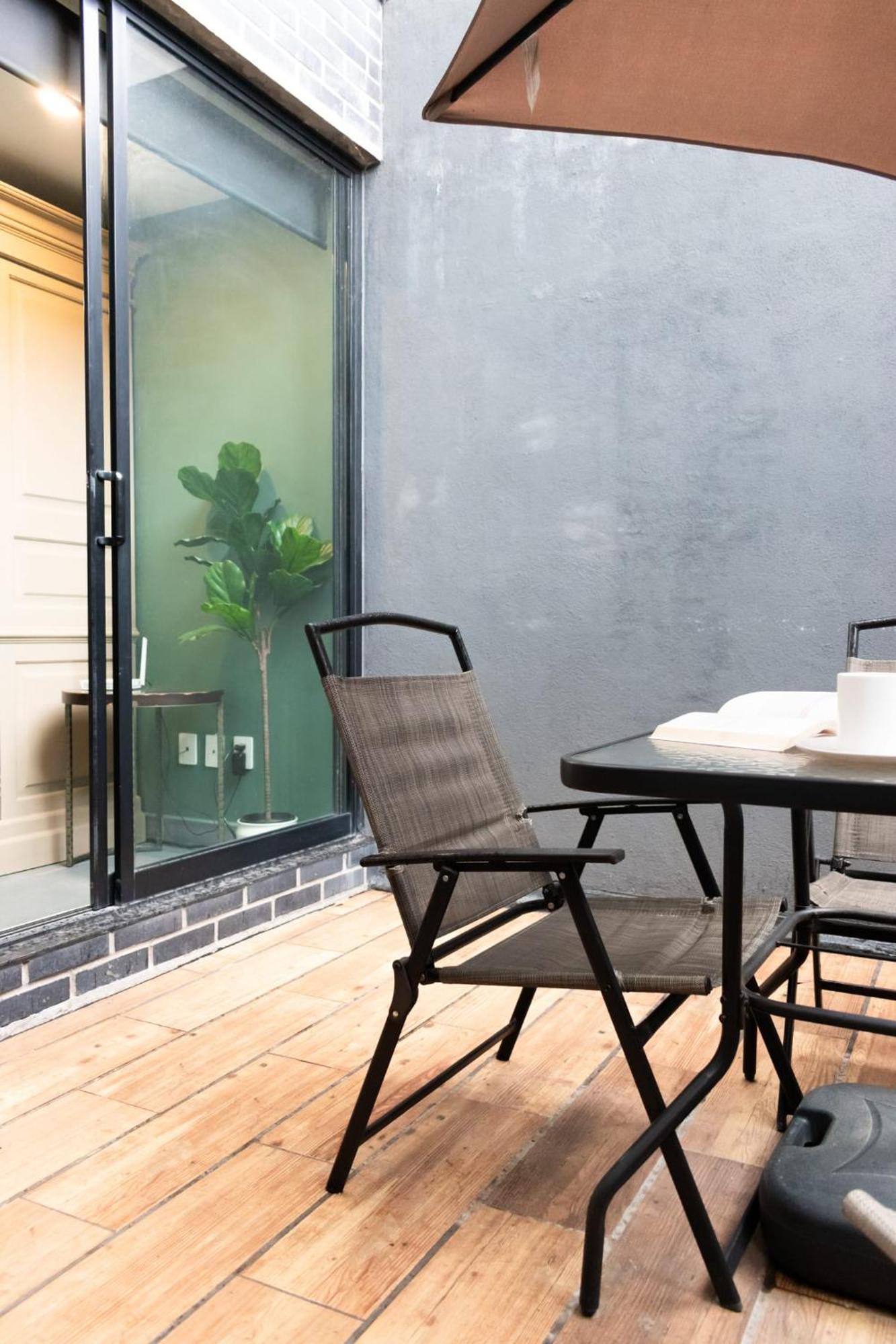 Terraza Departamento Cerca De Santa Fe Kingsize Apartment Kota Meksiko Bagian luar foto